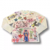 Prism High Street hand-painted print artist dirty wash street art vintage Millennial long-sleeved T-shirt Prism High Street hand-painted print artist dirty wash street art vintage Millennial long-sleeved T-shirt